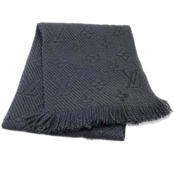 LOUIS VUITTON Louis Vuitton Stole/Scarf M72431 Echarpe Mania Black Men's 181832